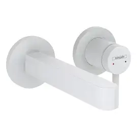 Змішувач для раковини Finoris Hansgrohe 76051700 White Matt — вид на білому тлі