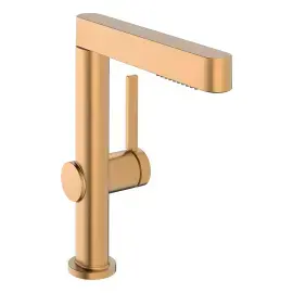 Змішувач для раковини Finoris Hansgrohe 76060140 Brushed Bronze — вид на білому тлі