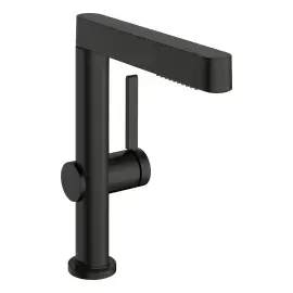 Змішувач для раковини Finoris Hansgrohe 76060340 Brushed Black Chrome — вид на білому тлі