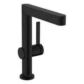 Змішувач для раковини Finoris Hansgrohe 76060670 Matt Black — вид на білому тлі