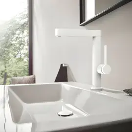 Змішувач для раковини Finoris Hansgrohe 76060700 White Matt — вид спереду