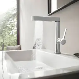 Змішувач для раковини Finoris Hansgrohe 76063000 Chrome — бічний ракурс
