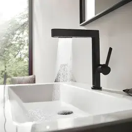 Змішувач для раковини Finoris Hansgrohe 76063670 Matt Black — вид згори