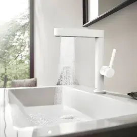 Змішувач для раковини Finoris Hansgrohe 76063700 White Matt — бічний ракурс