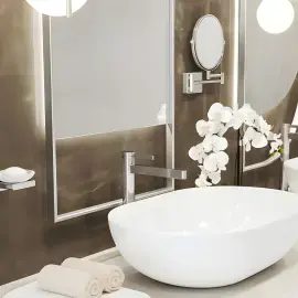 Змішувач для раковини Finoris Hansgrohe 76072000 Chrome — бічний ракурс