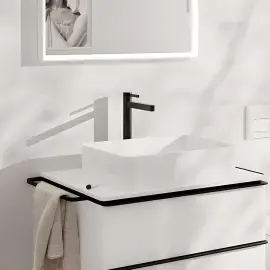 Змішувач для раковини Finoris Hansgrohe 76072340 Brushed Black Chrome — вид спереду