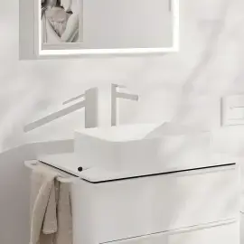 Змішувач для раковини Finoris Hansgrohe 76072700 White Matt — вид спереду