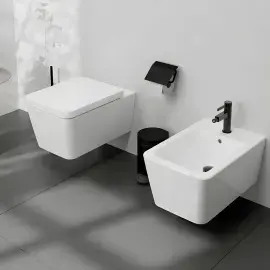 Змішувач для біде Finoris Hansgrohe 76200340 Brushed Black Chrome — вид спереду