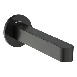 Вилив Finoris Hansgrohe 76410340 Brushed Black Chrome — вид на білому тлі