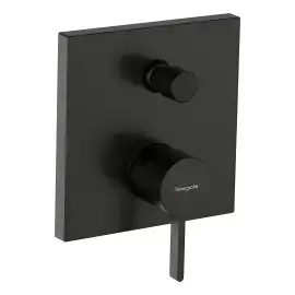 Змішувач для ванни та душу Finoris Hansgrohe 76416340 Brushed Black Chrome — вид на білому тлі