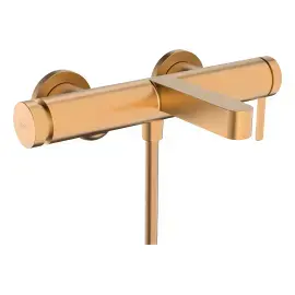 Змішувач для ванни Finoris Hansgrohe 76420140 Brushed Bronze — вид на білому тлі