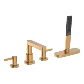 Змішувач для ванни Finoris Hansgrohe 76444140 Brushed Bronze — вид на білому тлі