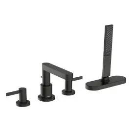Змішувач для ванни Finoris Hansgrohe 76444340 Brushed Black Chrome — вид на білому тлі