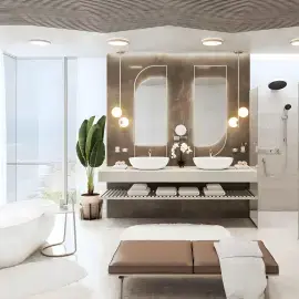 Змішувач для ванни Finoris Hansgrohe 76445000 Chrome — бічний ракурс