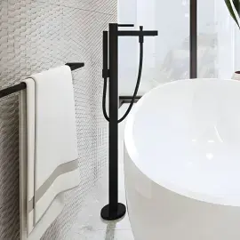 Змішувач для ванни Finoris Hansgrohe 76445670 Matt Black — вид спереду