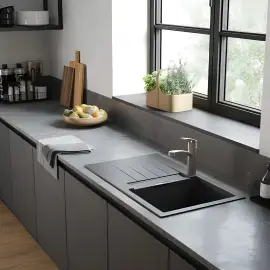 Змішувач для кухні Focus M41 Hansgrohe 31806800 Stainless Steel Finish — вид спереду