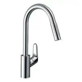 Змішувач для кухні Focus M41 Hansgrohe 31815000 Chrome — вид на білому тлі