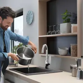 Смеситель для кухни Focus M42 Hansgrohe 71802000 — боковой ракурс