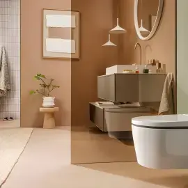 Унітаз-біде підвісний LavaPura Element S Hansgrohe 63021450 — вид спереду