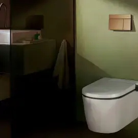 Унітаз-біде підвісний LavaPura Element S Hansgrohe 63021450 — вид ззаду