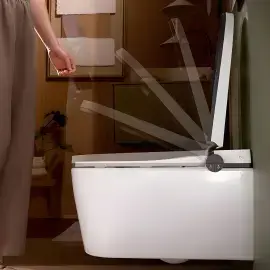 Унітаз-біде підвісний LavaPura Element S Hansgrohe 63021450 — деталь крупним планом