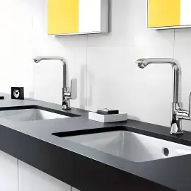 Змішувач для раковини Metris Hansgrohe 31081000 — вид ззаду