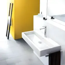 Змішувач для раковини Metris Hansgrohe 31183000 — бічний ракурс