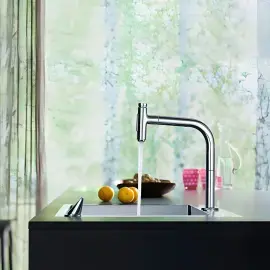 Смеситель для кухни Metris Select M71 Hansgrohe 73818000 — вид сзади