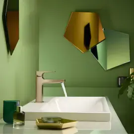 Змішувач для раковини Metropol Hansgrohe 32507140 Brushed Bronze — вид спереду