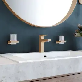 Змішувач для раковини Metropol Hansgrohe 32507140 Brushed Bronze — вид згори