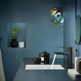 Змішувач для раковини Metropol Hansgrohe 32507340 Brushed Black Chrome — вид спереду