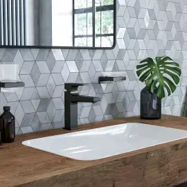 Змішувач для раковини Metropol Hansgrohe 32507340 Brushed Black Chrome — бічний ракурс