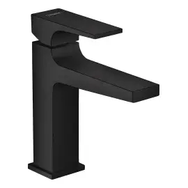 Змішувач для раковини Metropol Hansgrohe 32507670 Matt Black — вид на білому тлі