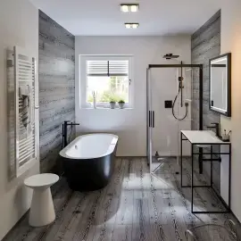 Змішувач для раковини Metropol Hansgrohe 32507670 Matt Black — у встановленому вигляді