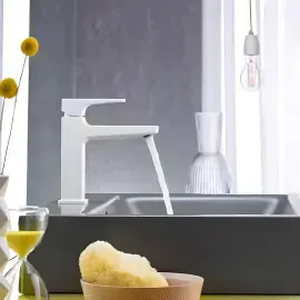 Змішувач для раковини Metropol Hansgrohe 32507700 White Matt — вид спереду