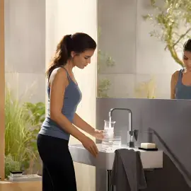 Змішувач для раковини Metropol Hansgrohe 32511000 Chrome — вид спереду