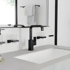 Змішувач для раковини Metropol Hansgrohe 32511670 Matt Black — вид спереду
