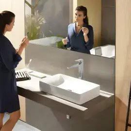 Змішувач для раковини Metropol Hansgrohe 32512000 Chrome — вид спереду