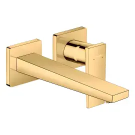 Змішувач для раковини Metropol Hansgrohe 32526990 Polished Gold Optic — вид на білому тлі