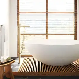 Змішувач для ванни Metropol Hansgrohe 32532140 Brushed Bronze — бічний ракурс