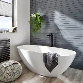 Змішувач для ванни Metropol Hansgrohe 32532670 Matt Black — вид спереду