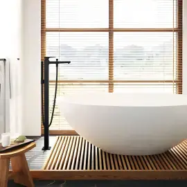 Змішувач для ванни Metropol Hansgrohe 32532670 Matt Black — вид згори