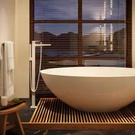 Змішувач для ванни Metropol Hansgrohe 32532700 White Matt — вид спереду