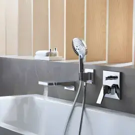 Змішувач для ванни Metropol Hansgrohe 32545000 Chrome — вид спереду