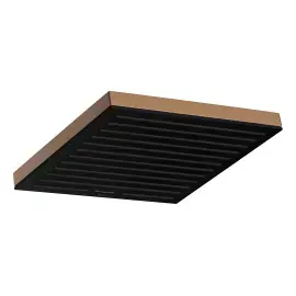 Верхній душ 1jet Pulsify E Hansgrohe 24330140 Brushed Bronze — вид на білому тлі