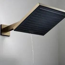 Верхній душ 1jet Pulsify E Hansgrohe 24330140 Brushed Bronze — вид згори