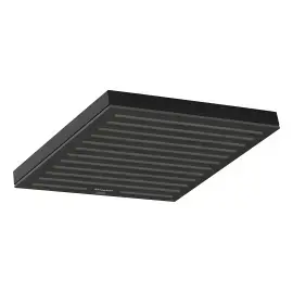 Верхній душ 1jet Pulsify E Hansgrohe 24330670 Matt Black — вид на білому тлі