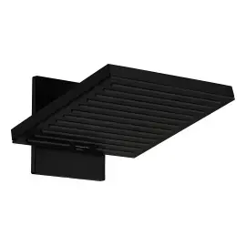 Верхній душ 2jet Pulsify E Hansgrohe 24350670 Matt Black — вид на білому тлі