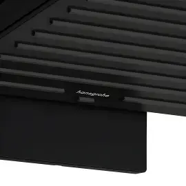 Верхній душ 2jet Pulsify E Hansgrohe 24350670 Matt Black — вид спереду