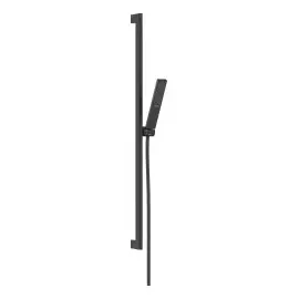 Душовий гарнітур 1jet Pulsify E Hansgrohe 24381670 Matt Black — вид на білому тлі
